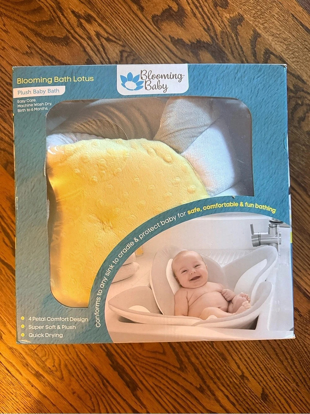 Blooming Baby Blooming Bath Lotus Gray & Yellow